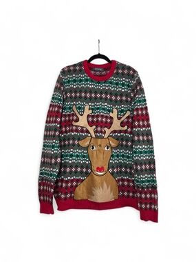 33 Degrees Men's Men's Ugly Christmas Sweater Drink Pocket